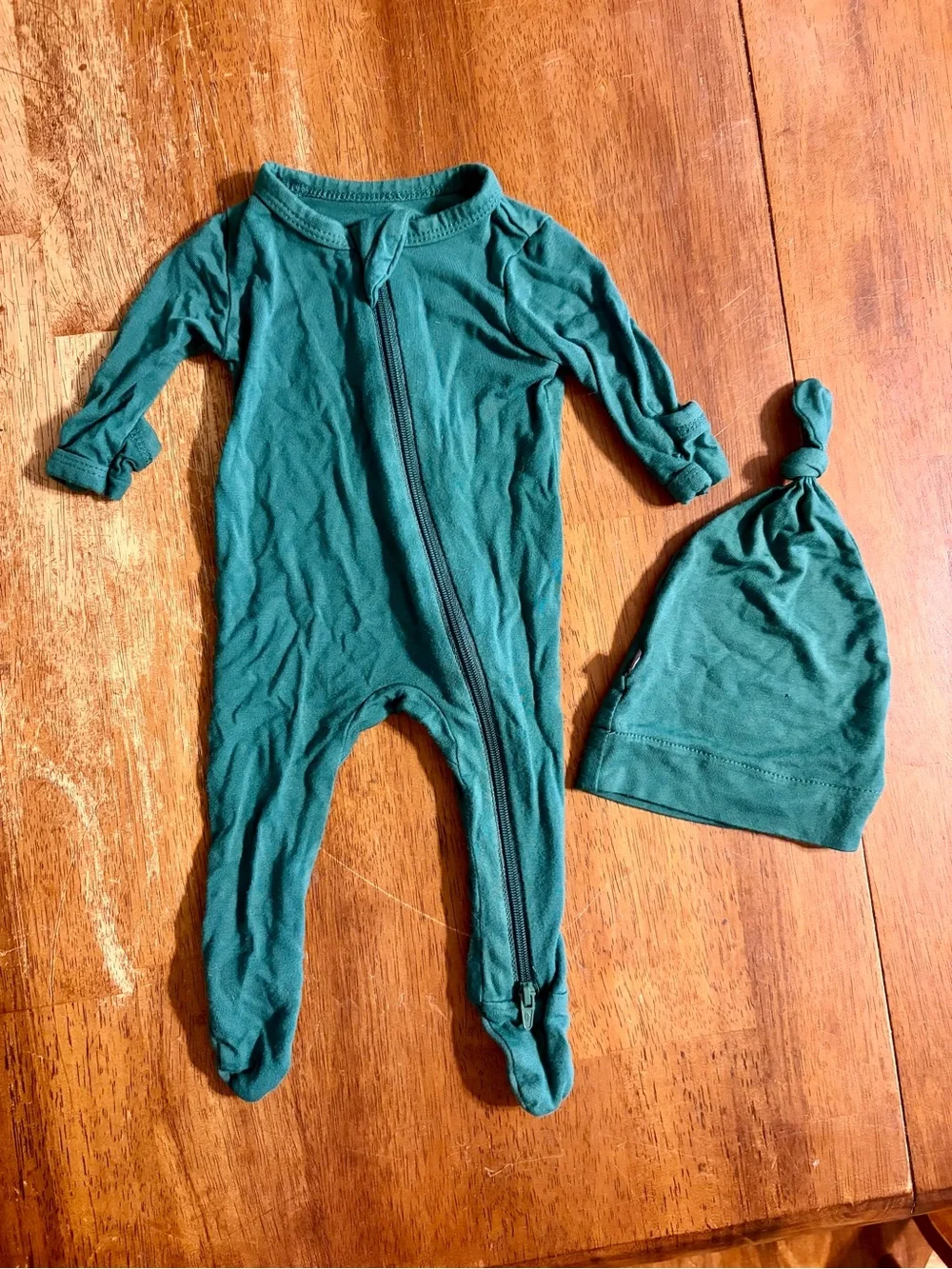 Kyte Baby Preemie Outfit With Hat - Emerald Green